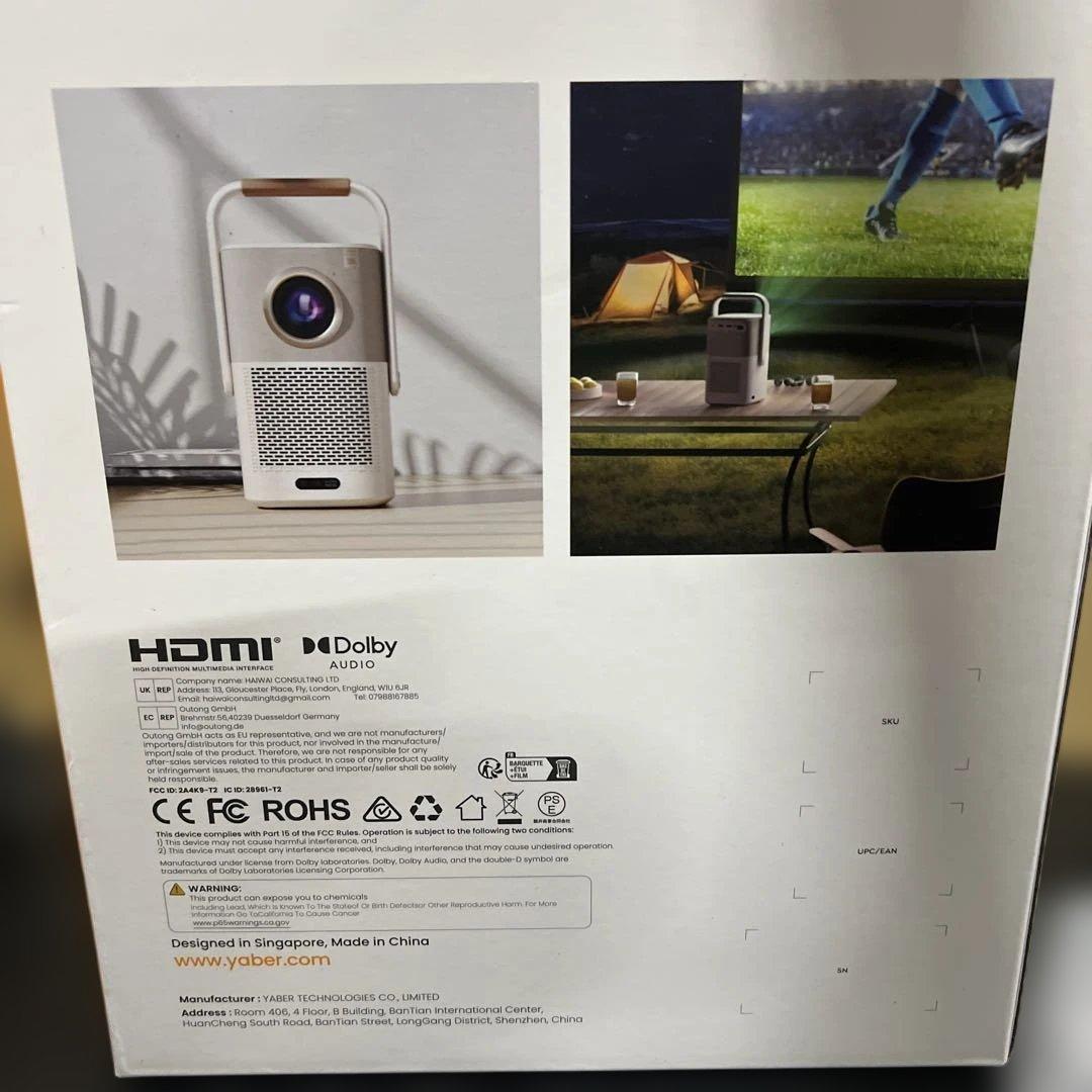 【新品未使用】Yaber Projector T2