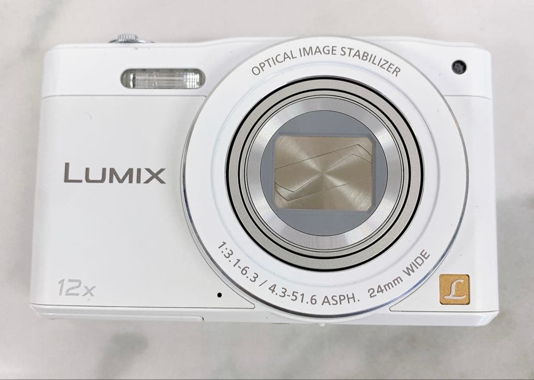 ＃Panasonic LUMIX DMC-SZ8 ホワイト　コンパクト　デジカメ