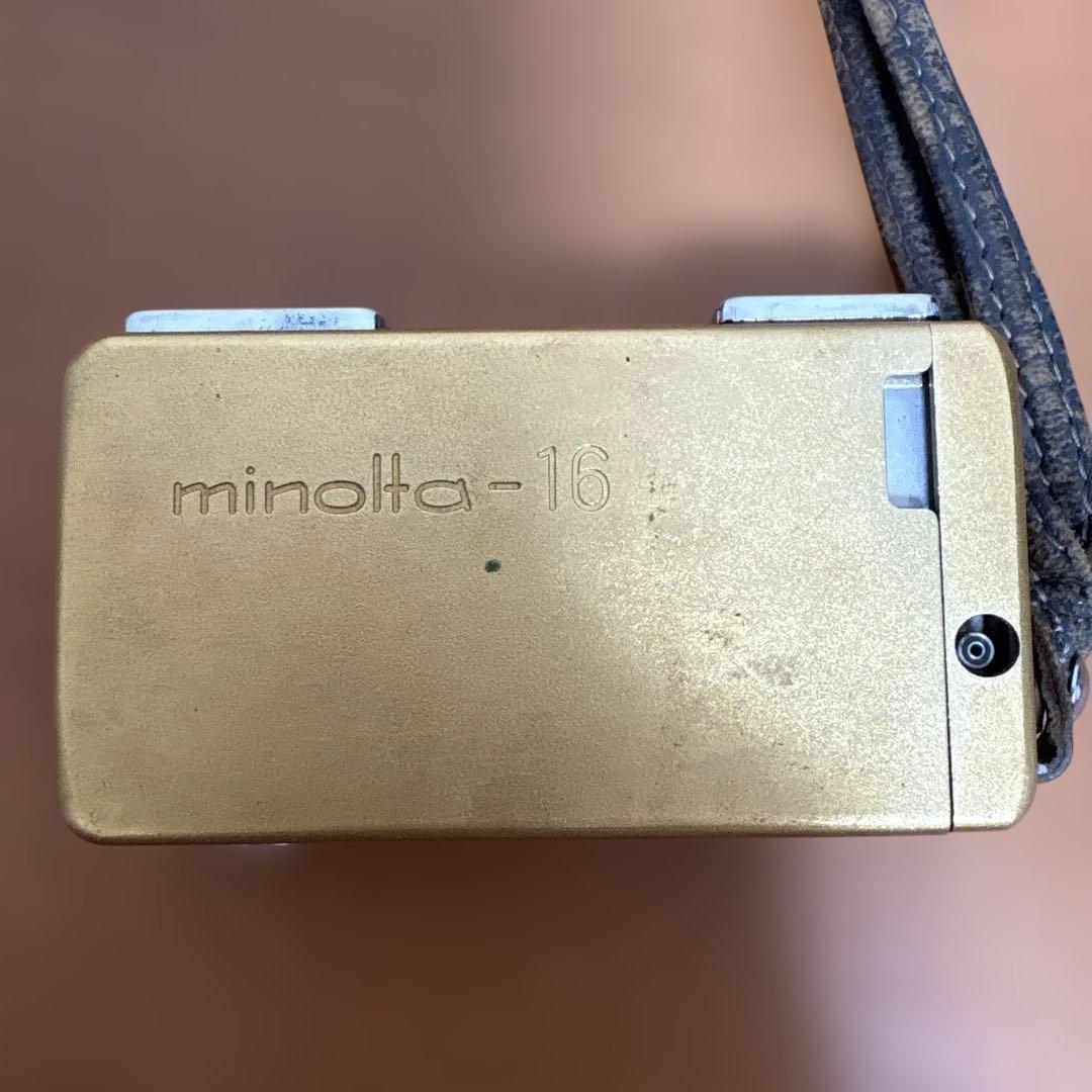 【レア】Minolta-16 ミノルタ16 ポケットカメラ ゴールド