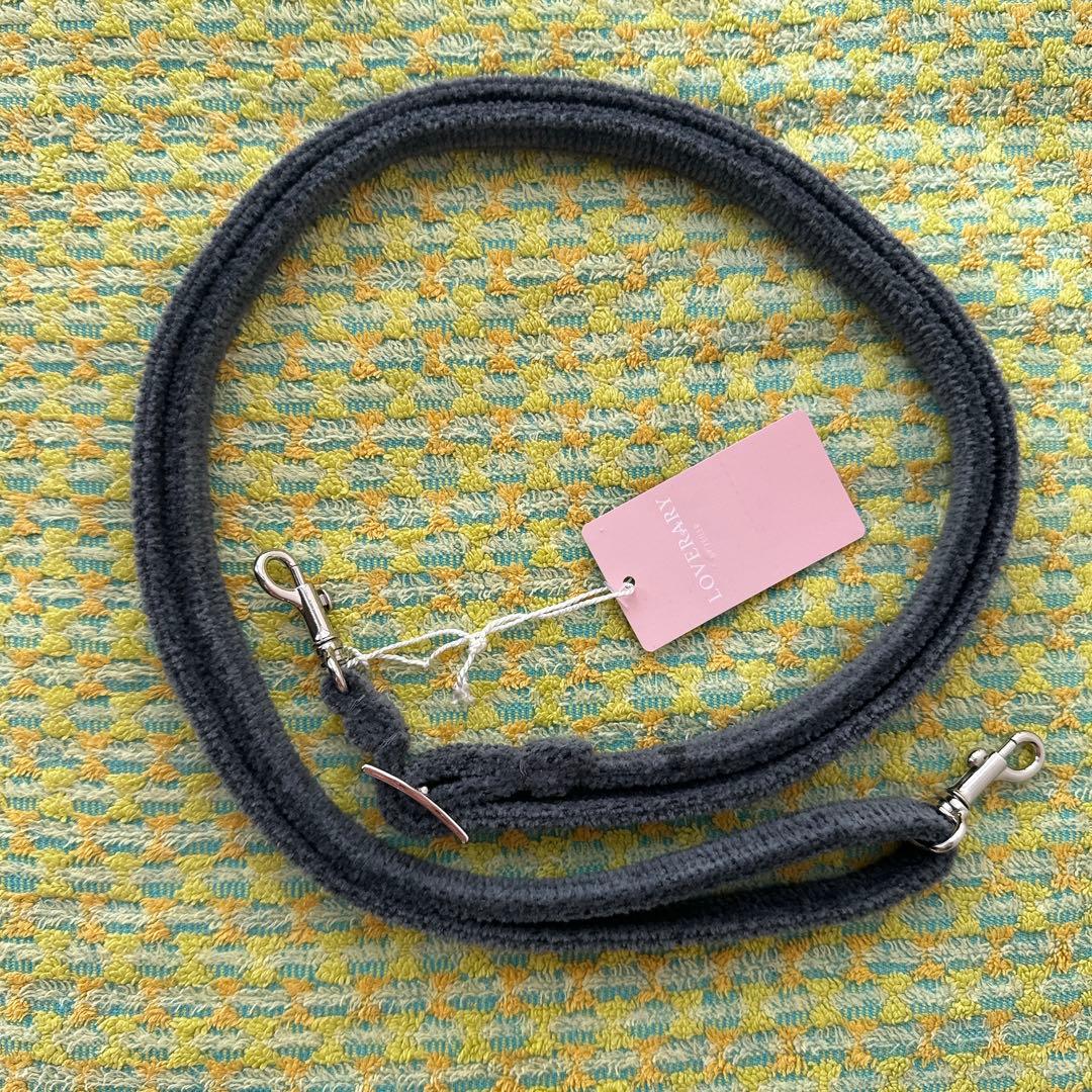 【とろろごはん】ラブラリーハート グレー バッグ&ストラップ&ポーチ