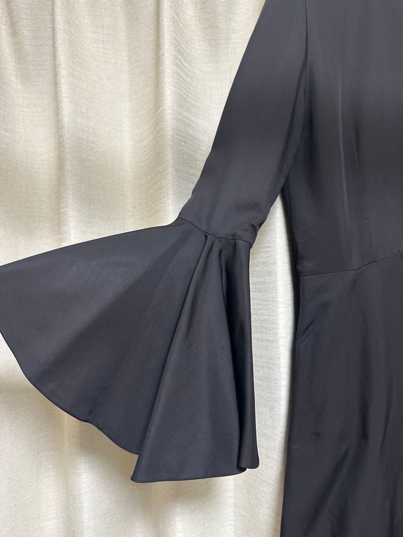 JIL SANDER（ジルサンダー） ミディ　ドレス　38 ワンピース　ブラック