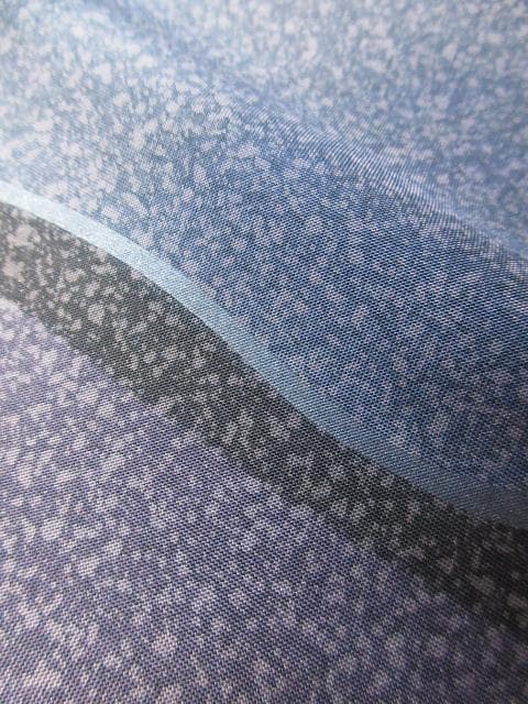 未着用に近い！本場縞大島紬＊寿紬工場＊たたき染め＊訪問着＊横幅大＊１６５ｃｍ