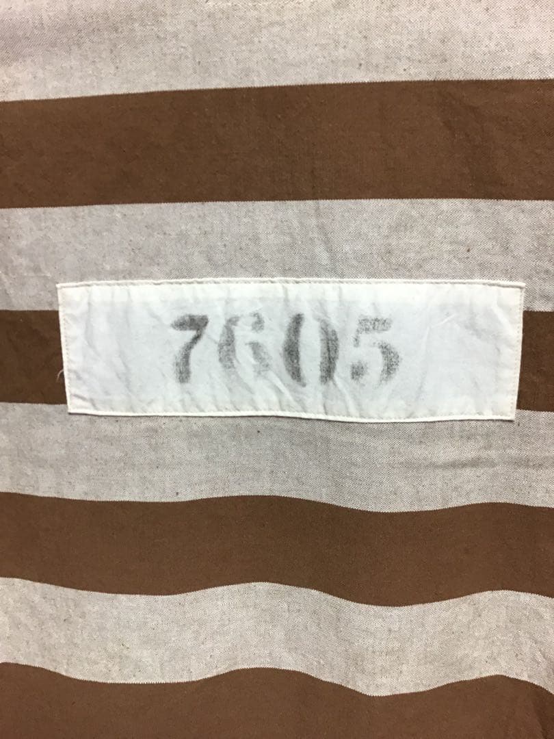 WAREHOUSEブラウンボーダープリズナージャケット. SIZE 38(M)