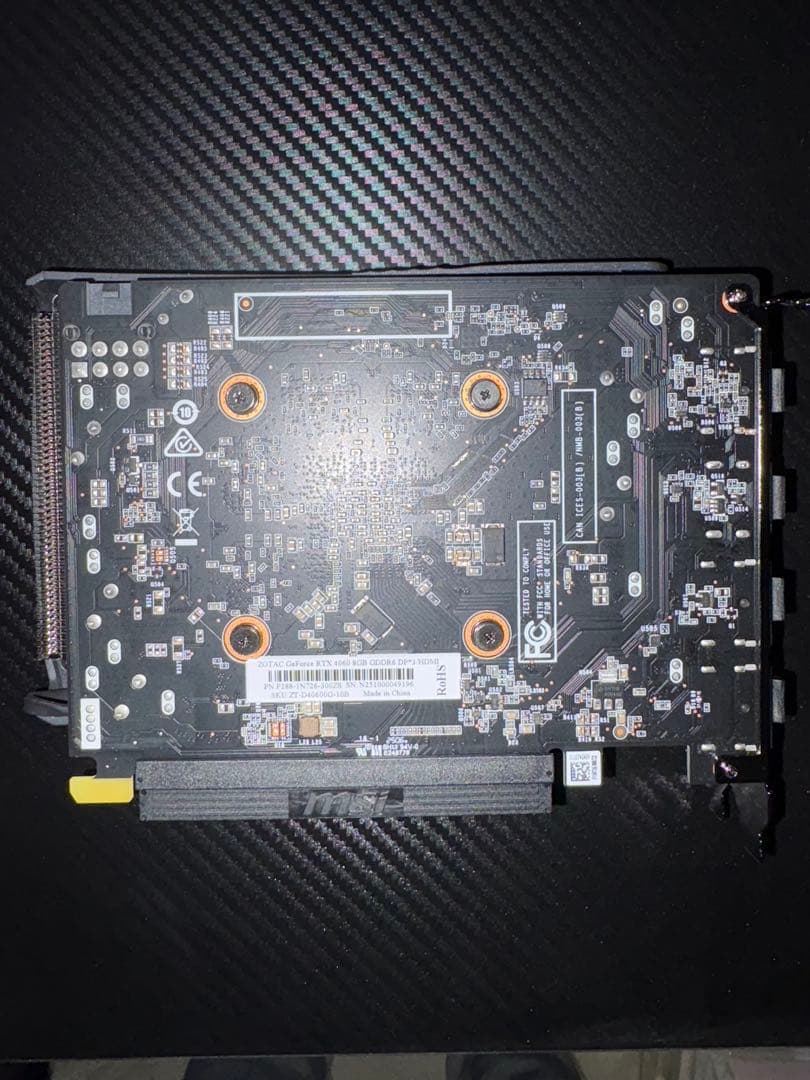 zotac GEFORSE RTX 4060 グラフィックボード 使用歴小