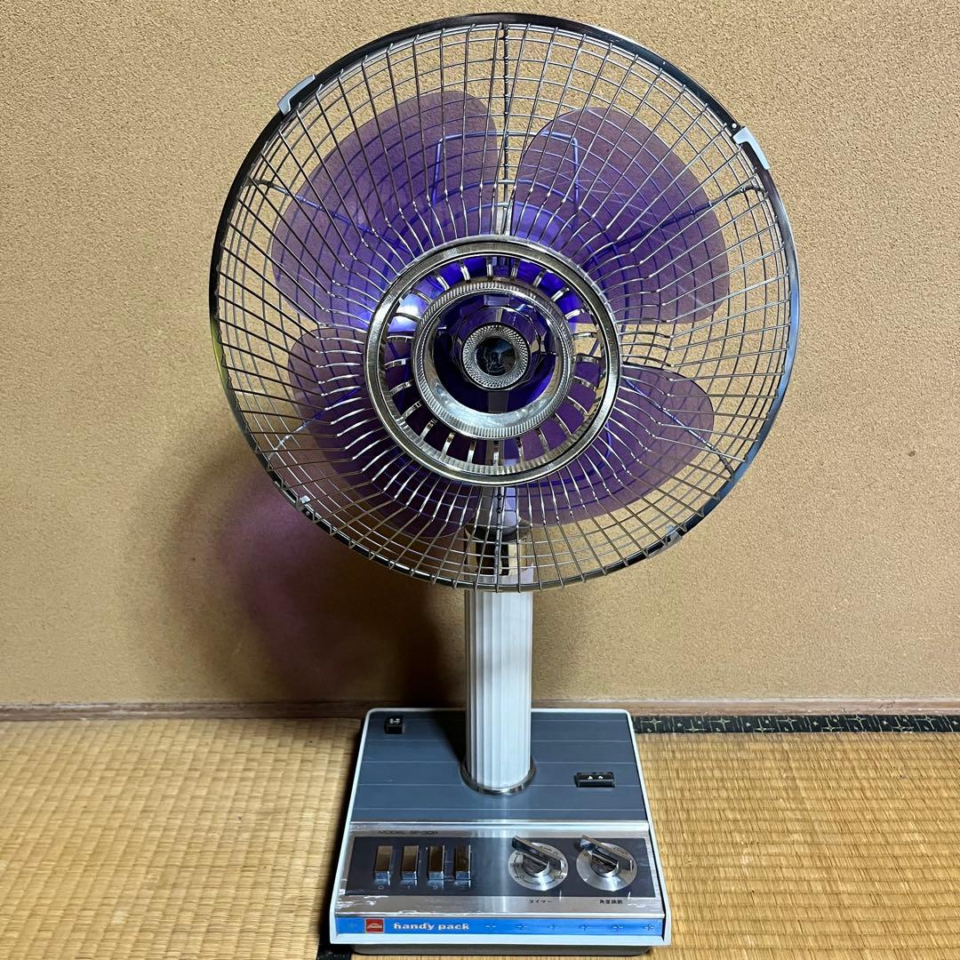 希少　４枚羽　東芝扇風機　パープルファン