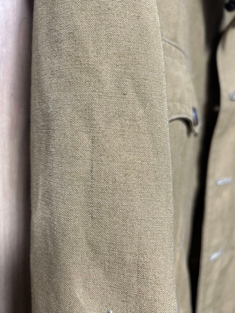 40s ハンティングジャケット 動物ボタン　ヴィンテージ　フレンチ