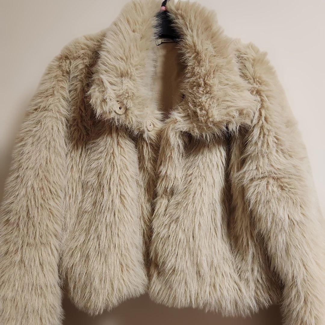 めい　mysticショートファーコート