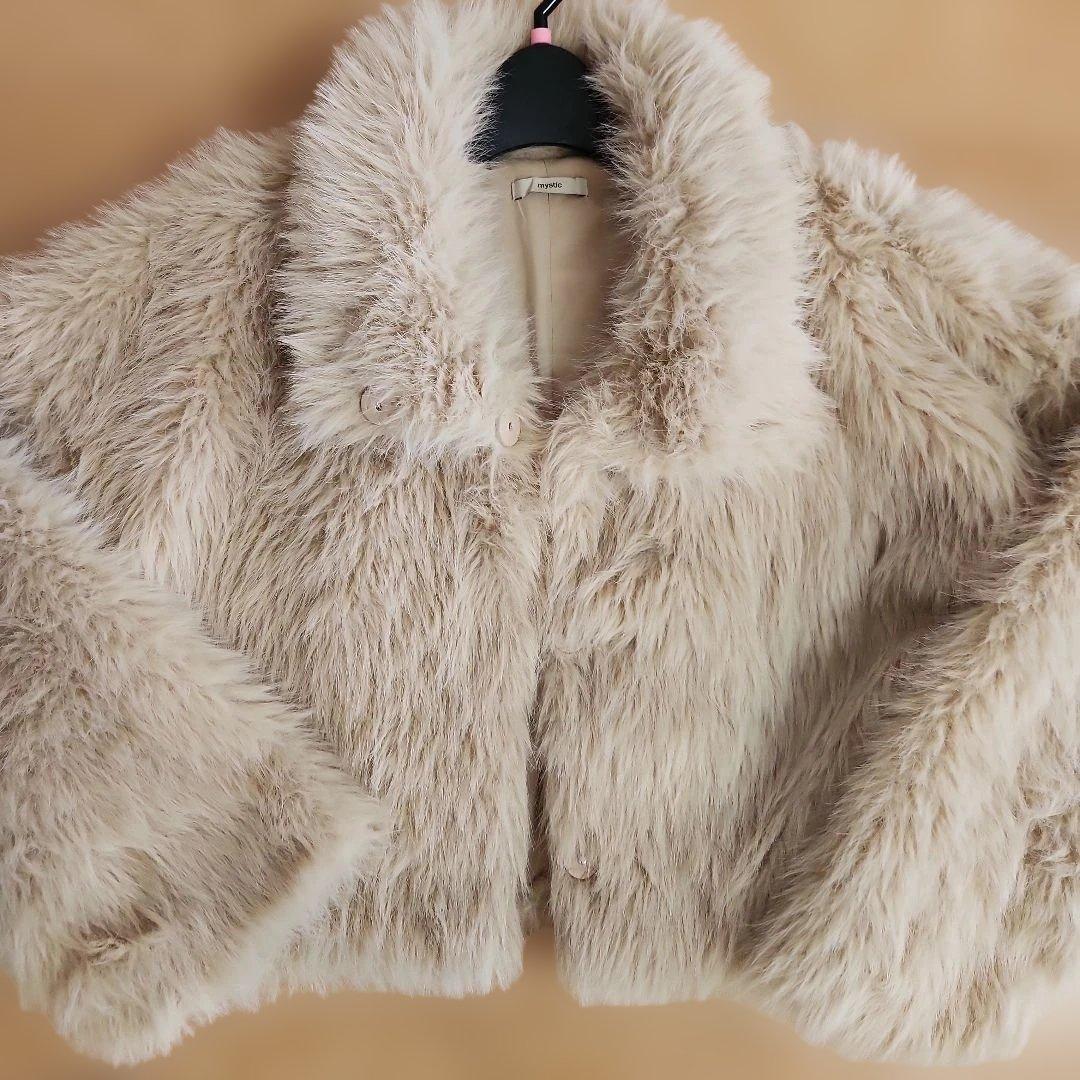 めい　mysticショートファーコート