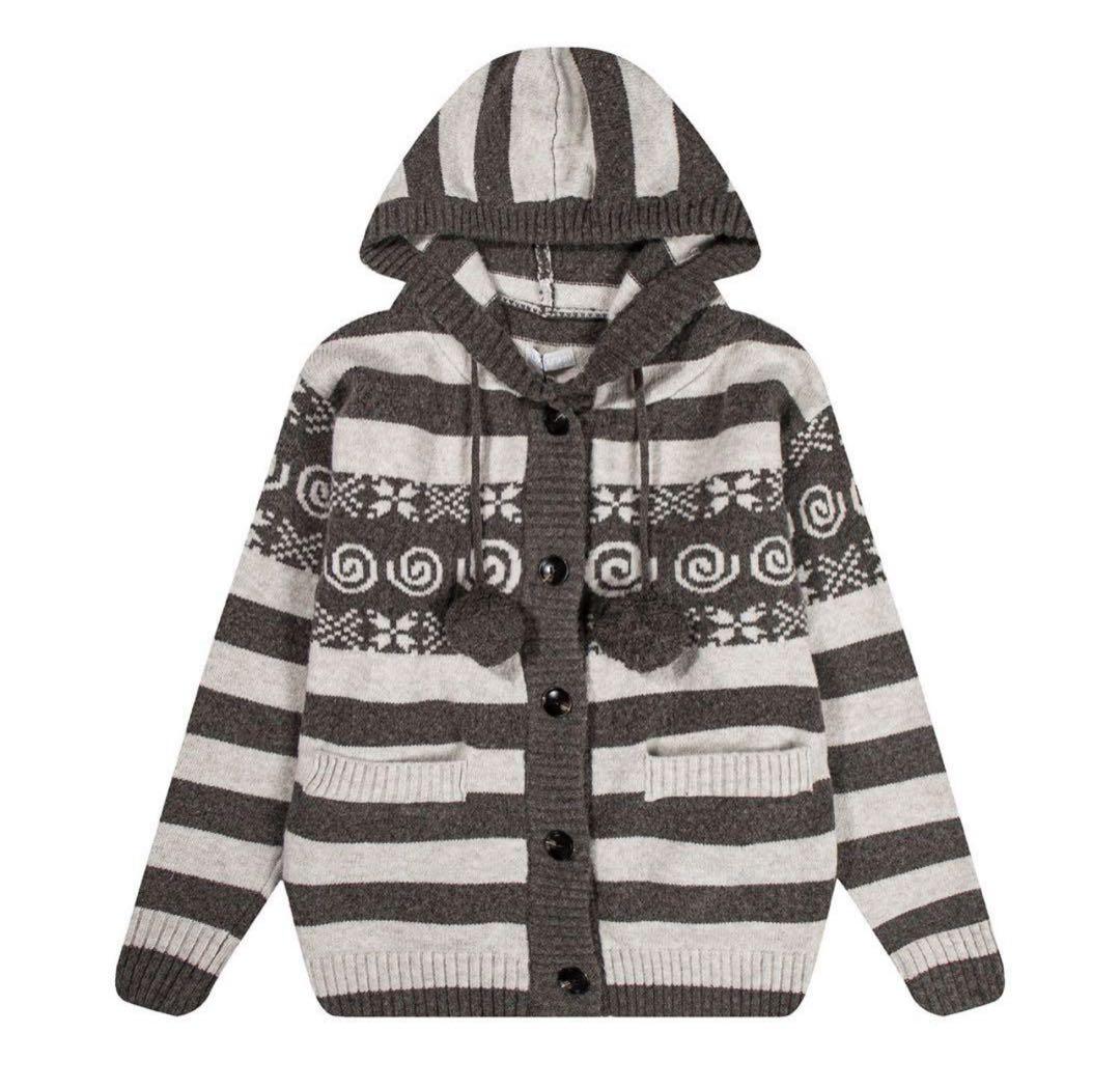 トップス HUG YOUR SKIN Angel wing pom-pom hooded