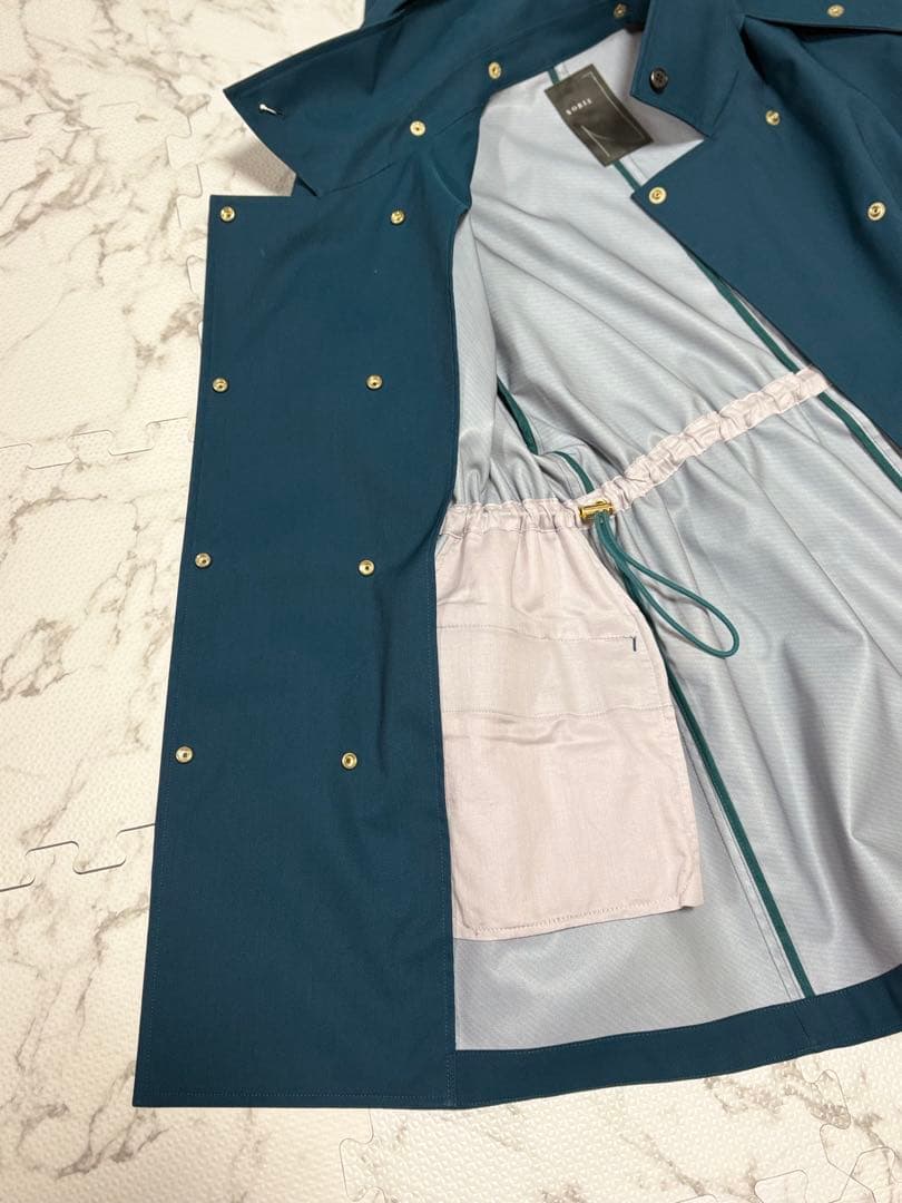 美品✨ノーブル　ウインドプルーフテントシルエットブルゾン　グリーン　S