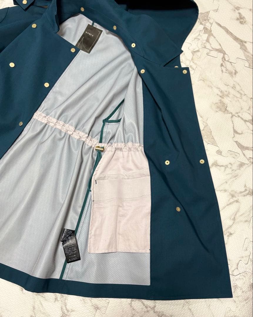 美品✨ノーブル　ウインドプルーフテントシルエットブルゾン　グリーン　S