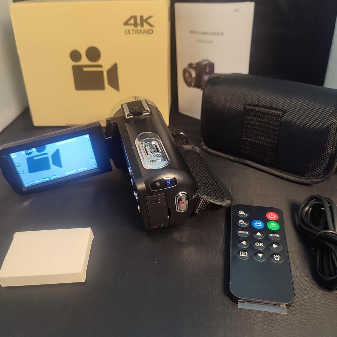 ビデオカメラ4K動画8000万画像数YouTubeカメラ ウェブカメラ 18倍m