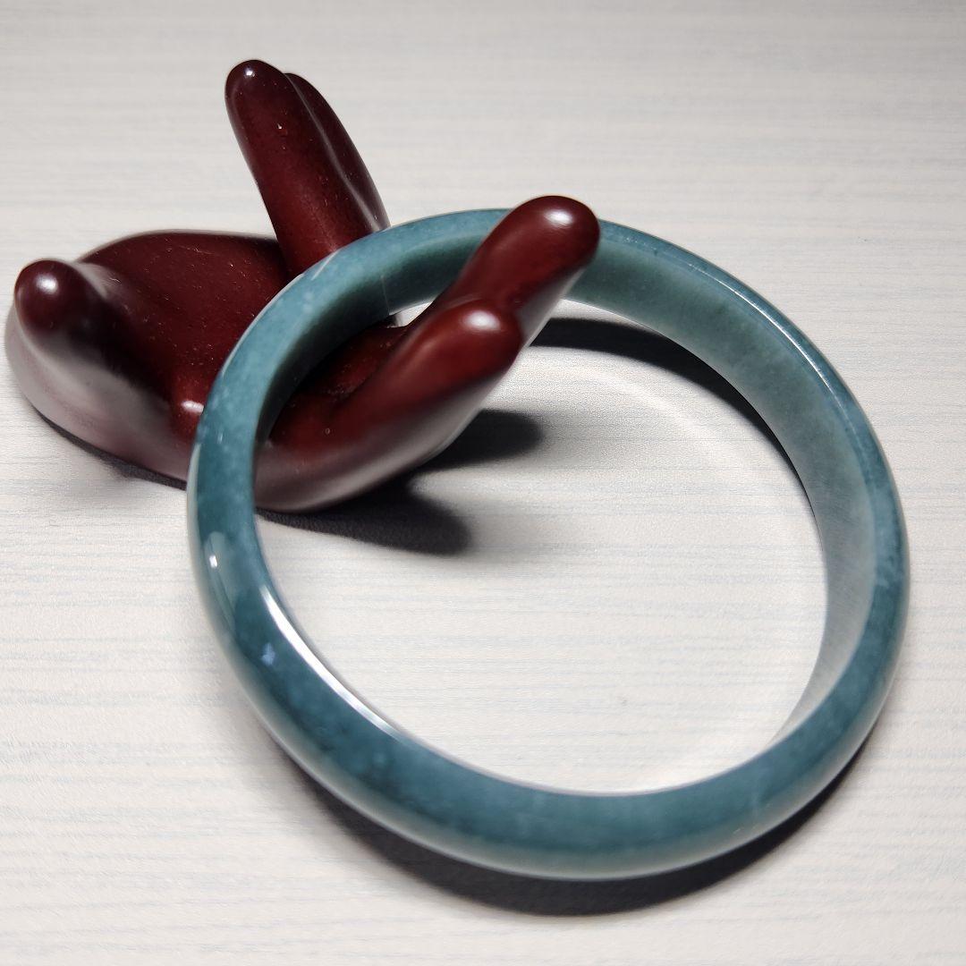 希少！【新品】天然グアテマラ産 青翡翠 バングル ★ お守り