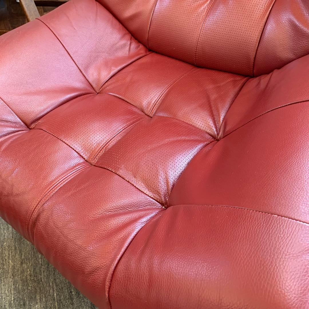 1人掛けソファー本革張り　ユーカス　日本製