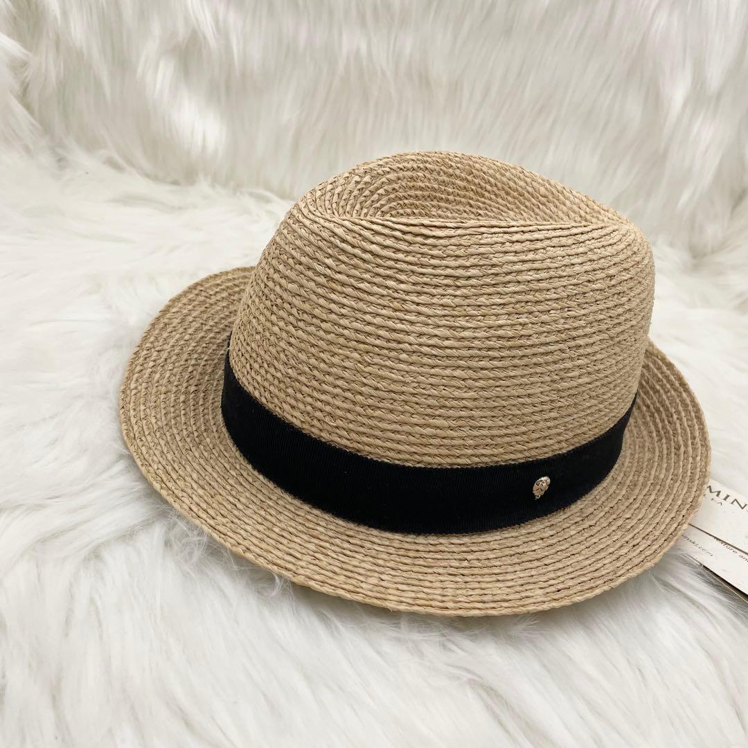 ☆未使用・タグ付☆ ヘレンカミンスキー Avara ラフィアハット 帽子 中折れ