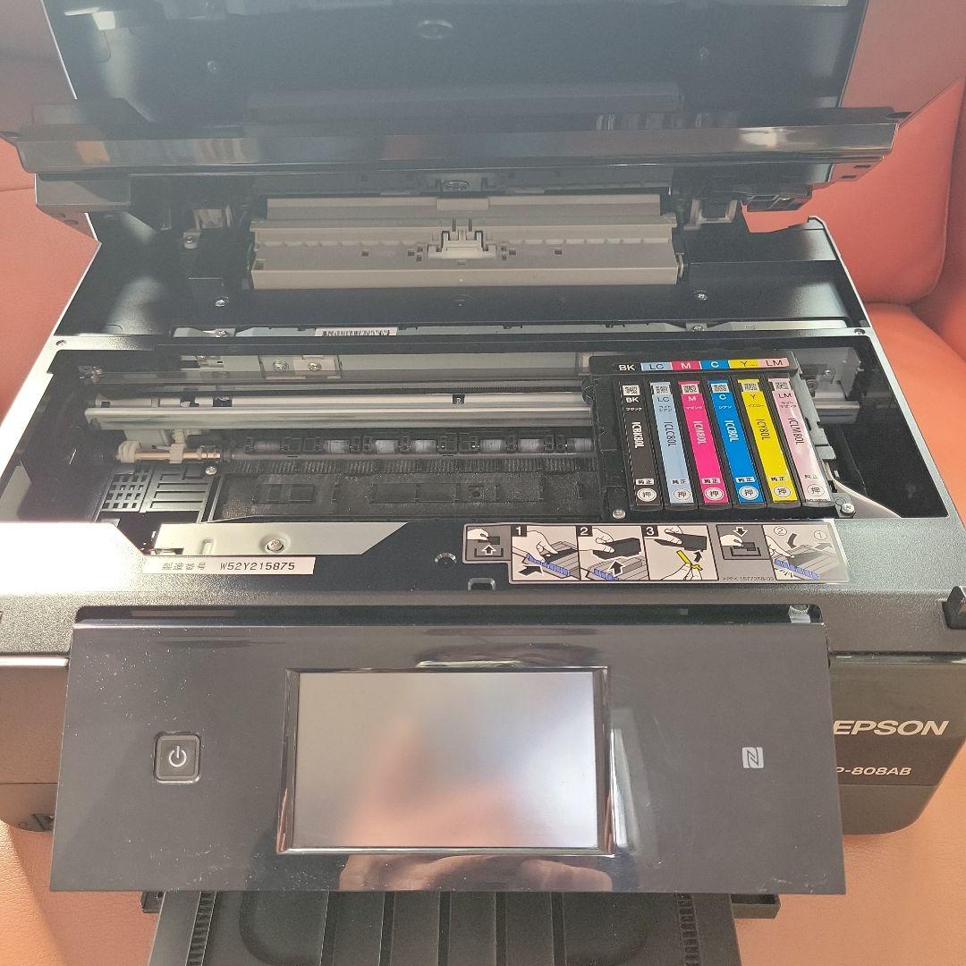 エプソン プリンターBP808BA 使用インク付き