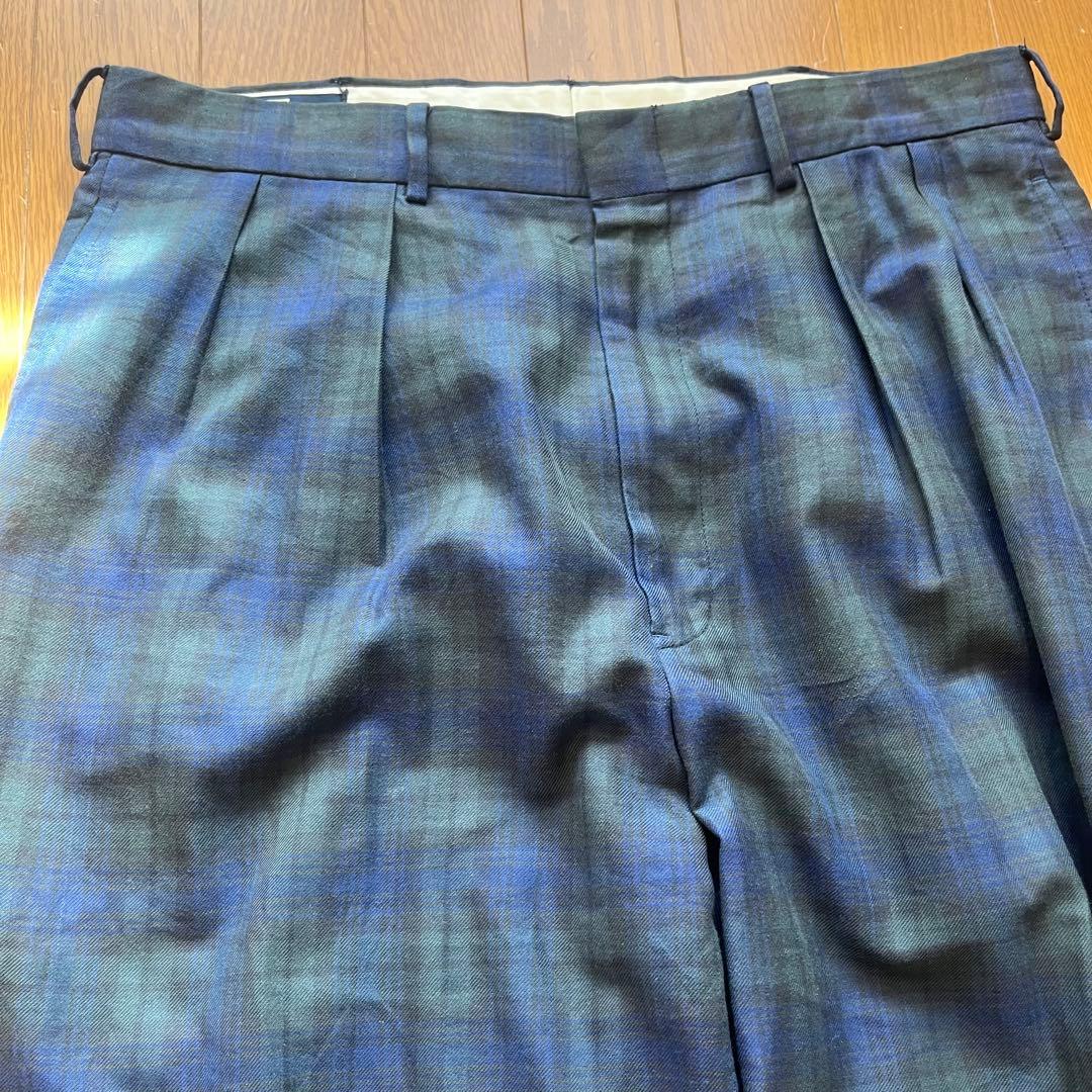 90's ラルフローレン　ブラックウォッチ　スラックス　34×34