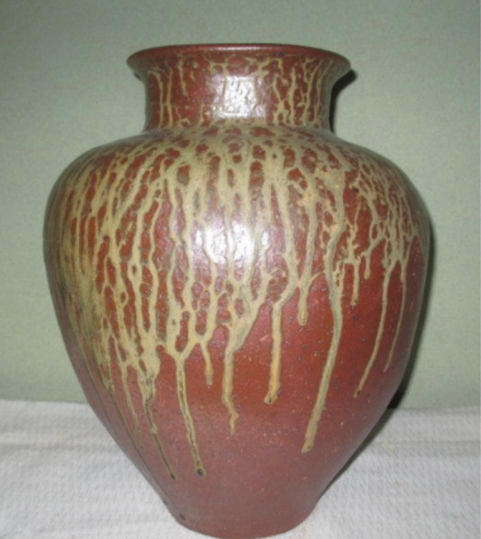 定価68万！澤田重治　壺　澤田重治　さわだしげじ　常滑焼　大壺　市指定無形文化財