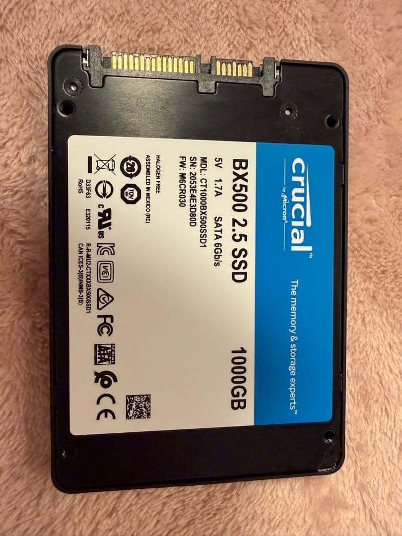Crucial 1TB SATA SSD CT1000BX500SSD1 ②