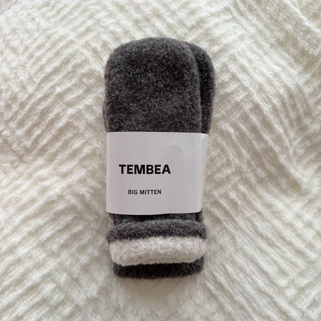 TEMBEA BIG MITTEN グレー Gunte 手袋