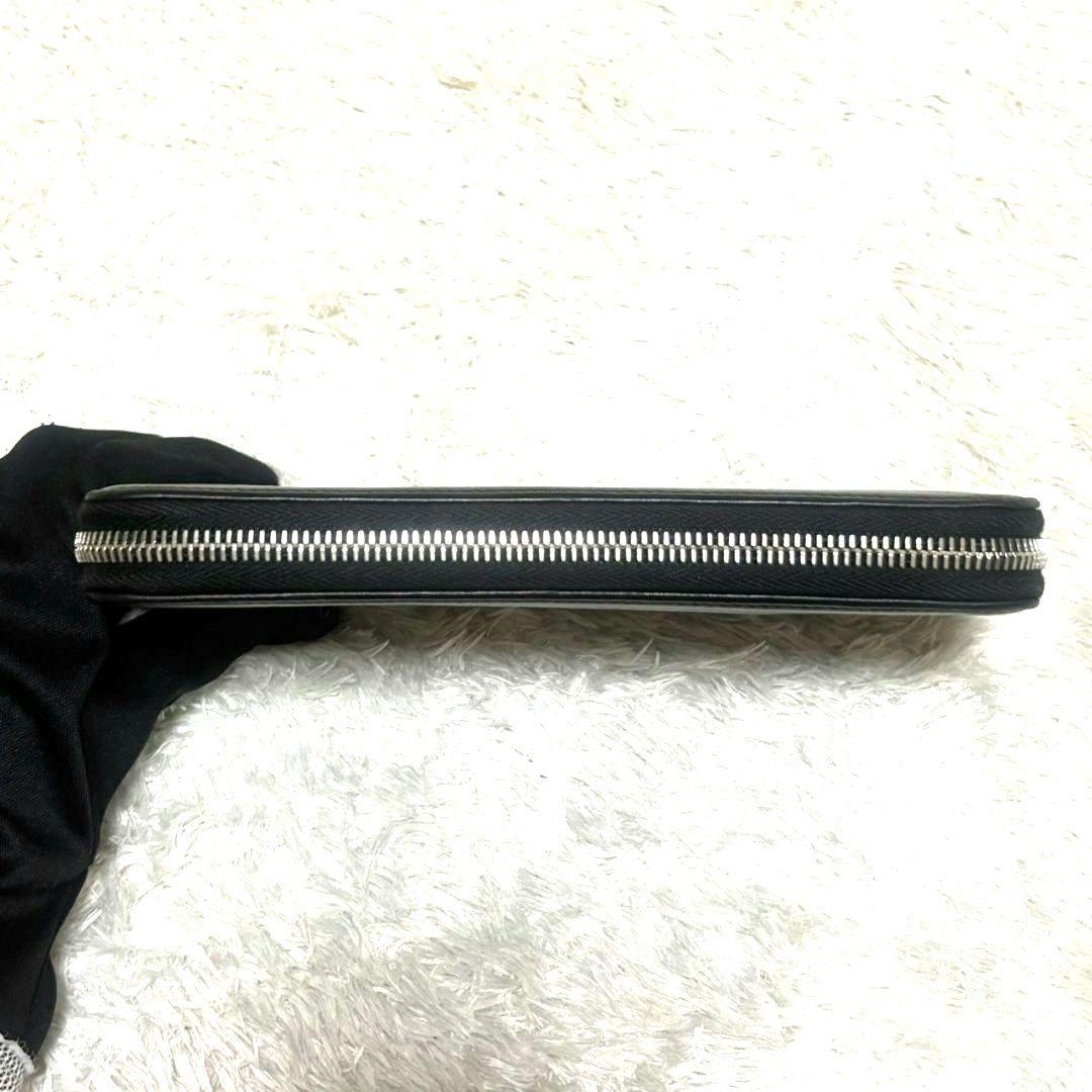 シャネル ラウンドファスナー 長財布 カーフスキン ココマーク ギャランティ付き