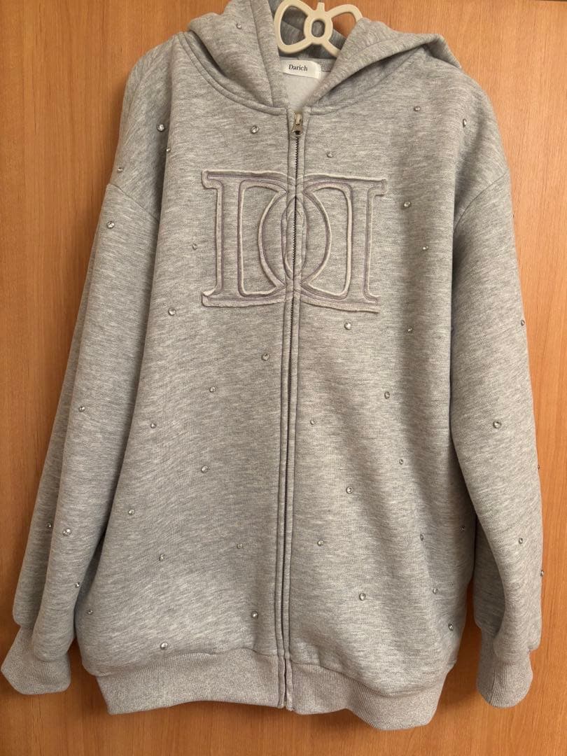 Darich DD ロゴビジュージップパーカー GRY FREE
