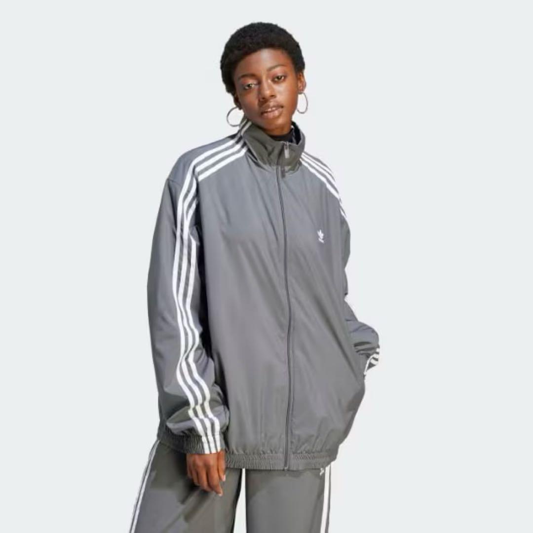 adidas ADILENIUM オーバーサイズ トラックトップ