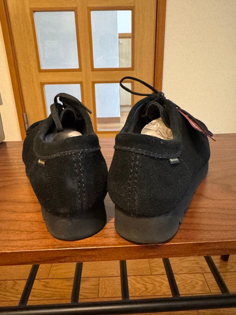 Clarks WallabeeGTX ブラックスエード 27 cm
