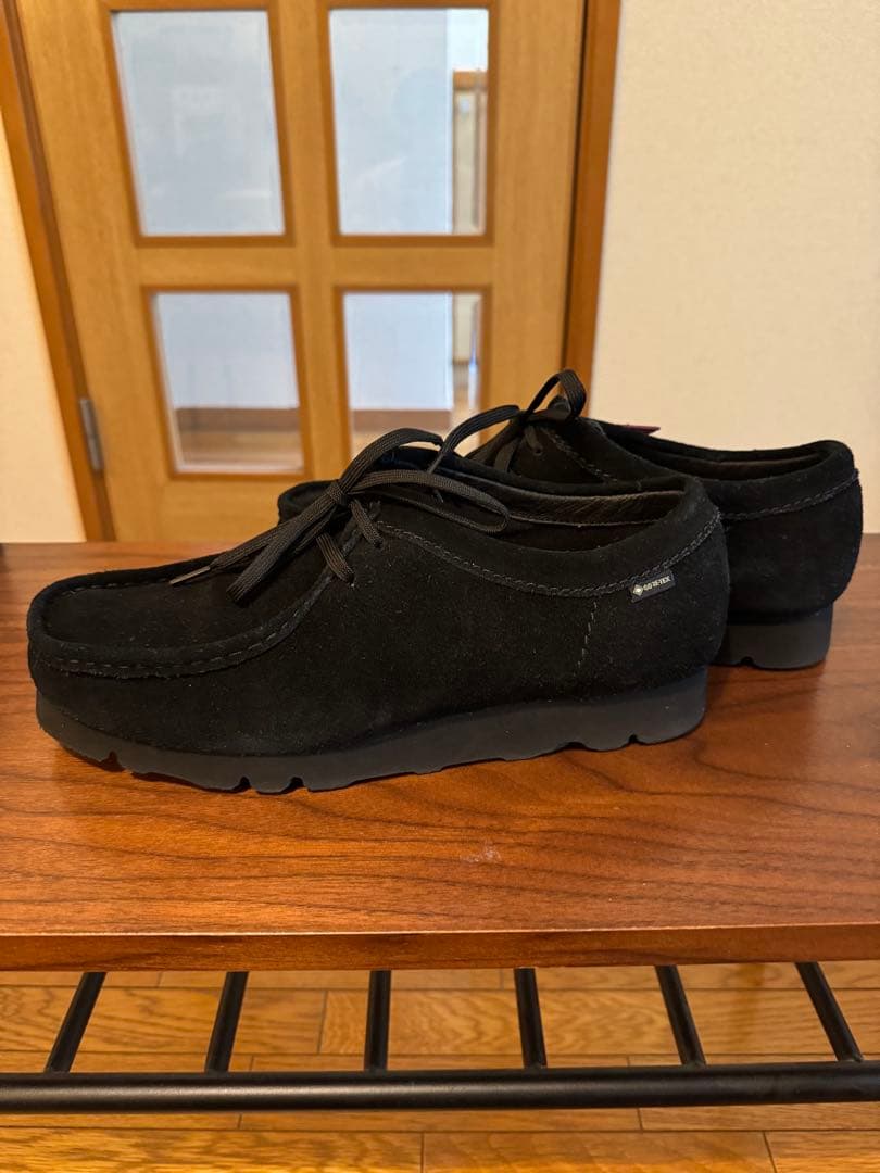 Clarks WallabeeGTX ブラックスエード 27 cm