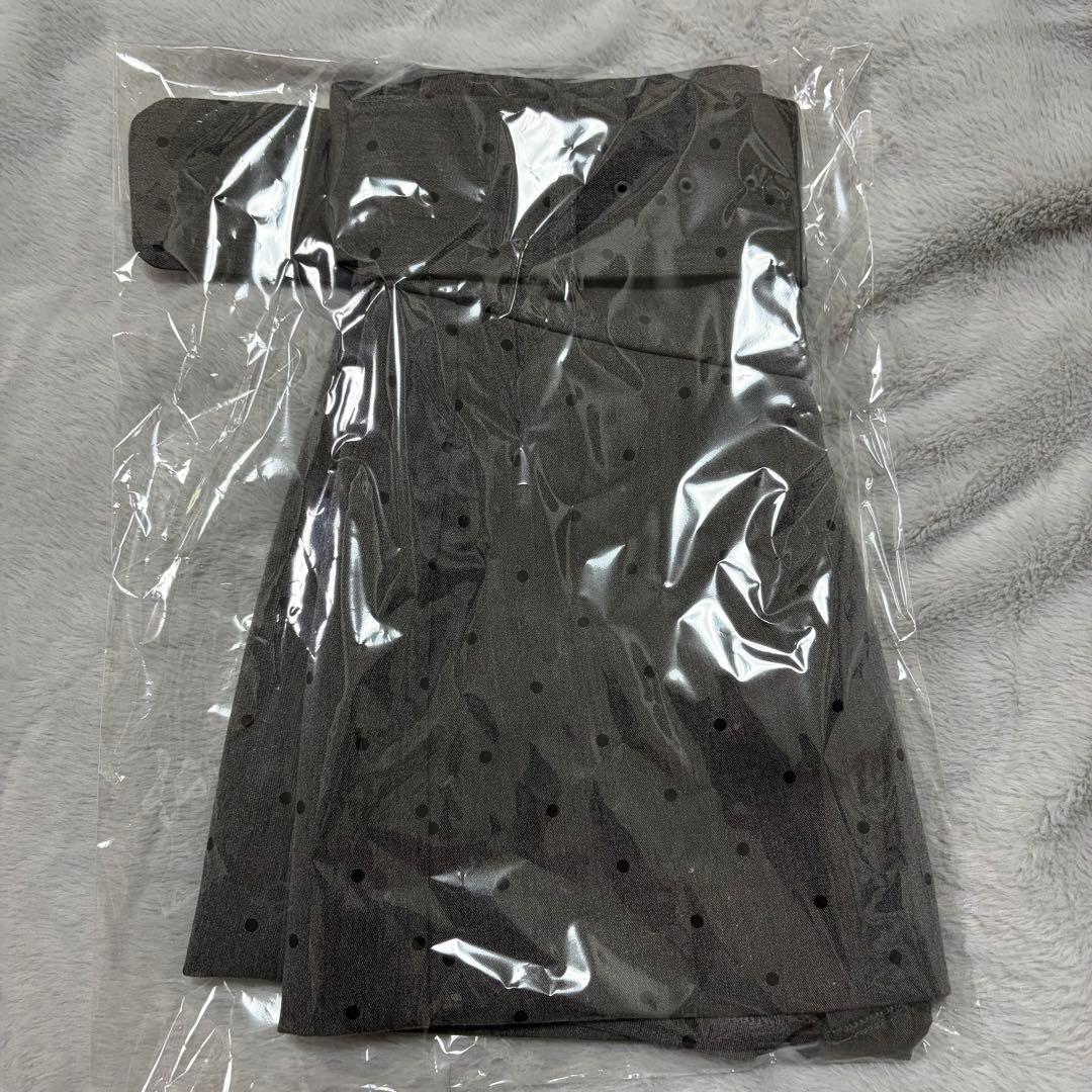 Darich シェイプラインベルトドットミニスカート