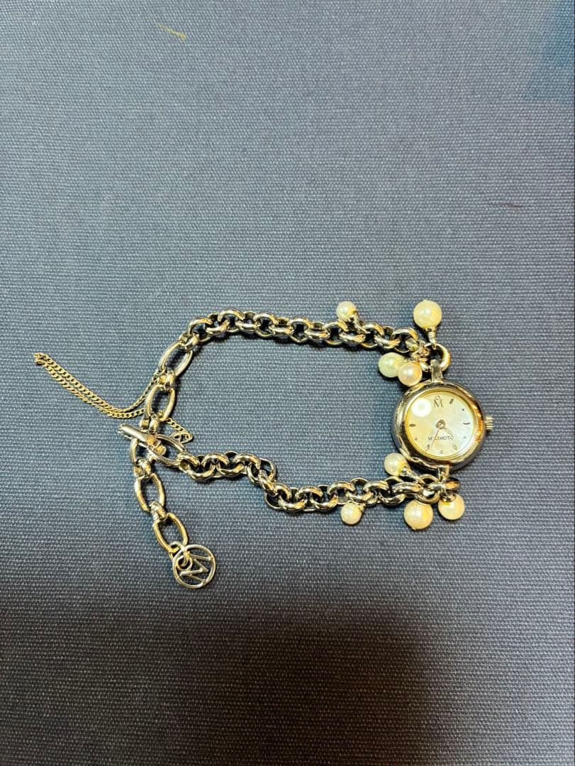 MIKIMOTO ブレスレット時計 シルバー パール