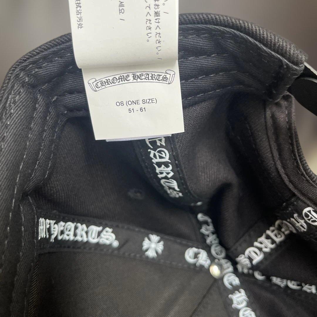 CHROME HEARTS 黒 キャップ　ベースボールキャップ