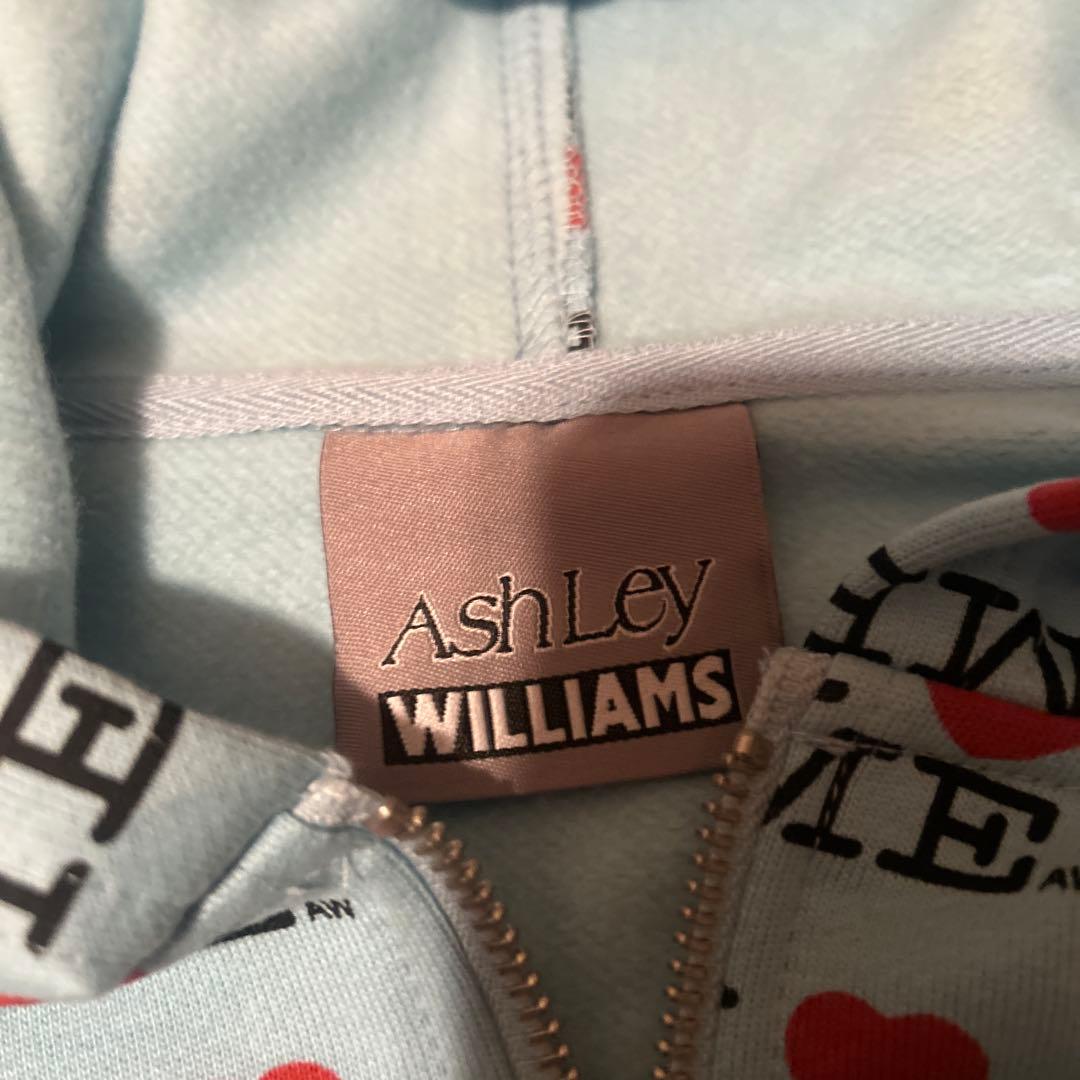 Ashley Williams i hart me ジップパーカー 水色