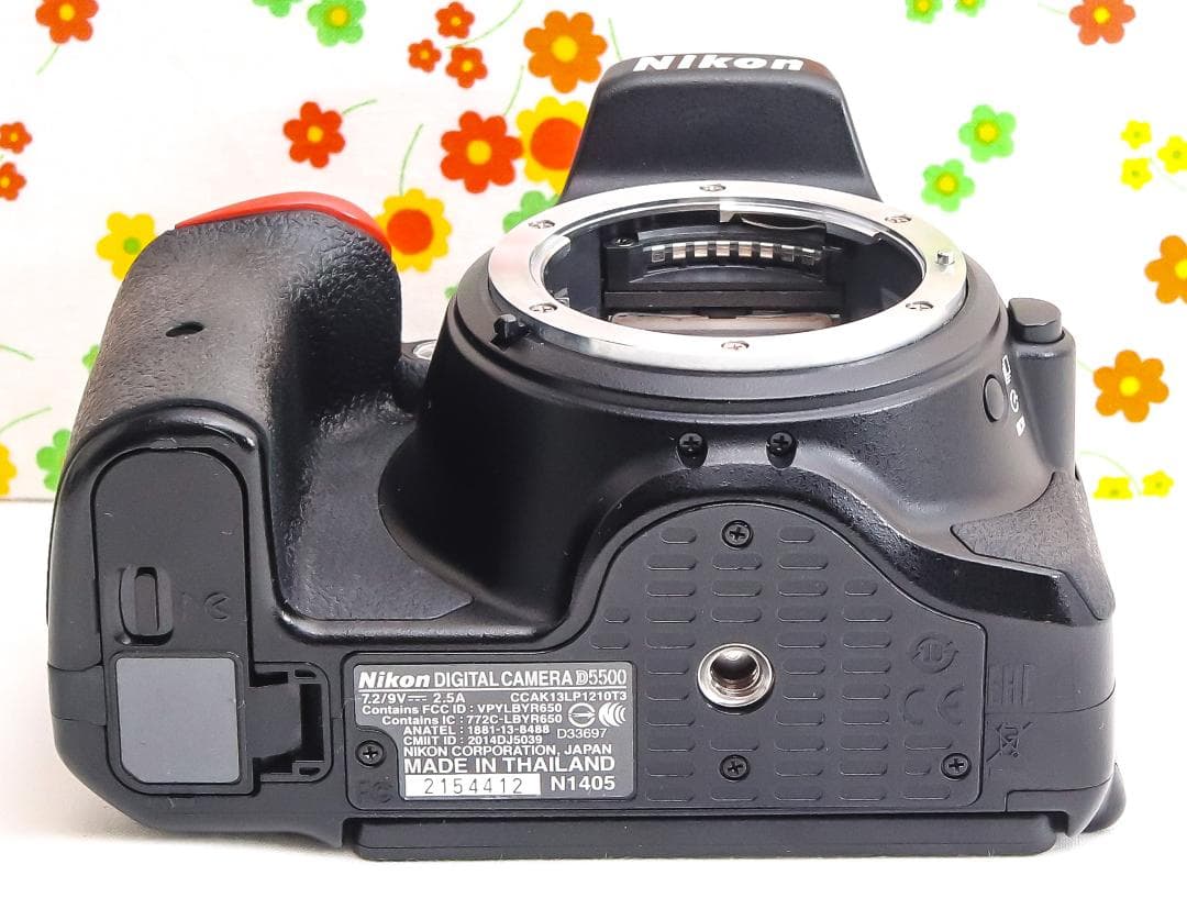 Nikon D5500☆Wi-Fi内蔵☆高性能一眼レフ☆自撮り可能☆ダブルレンズ