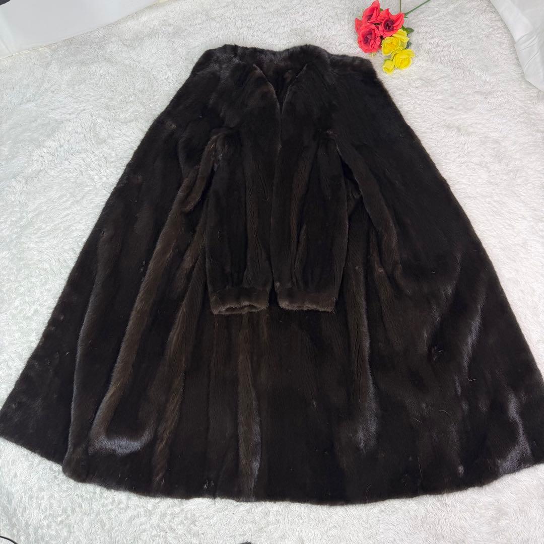 総丈123cm BLACKGLAMA ブラックグラマ 毛並み◎ 舐めし柔らか