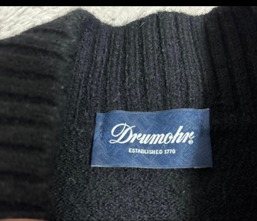 Drumohr/ドルモア／モックネックニット／ブラック／48