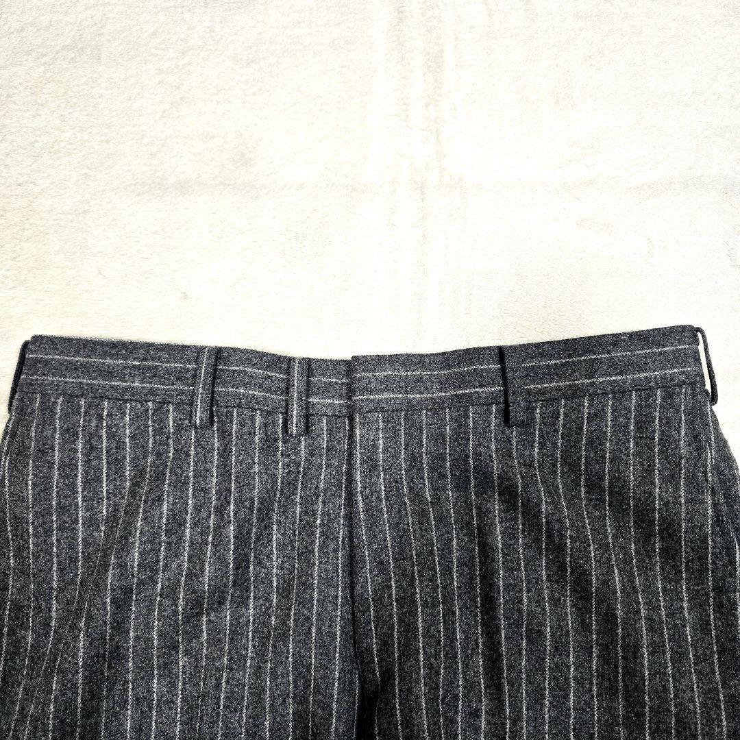 極美品 ダンカン カノニコ 3ピース スーツセットアップ ストライプ グレー M