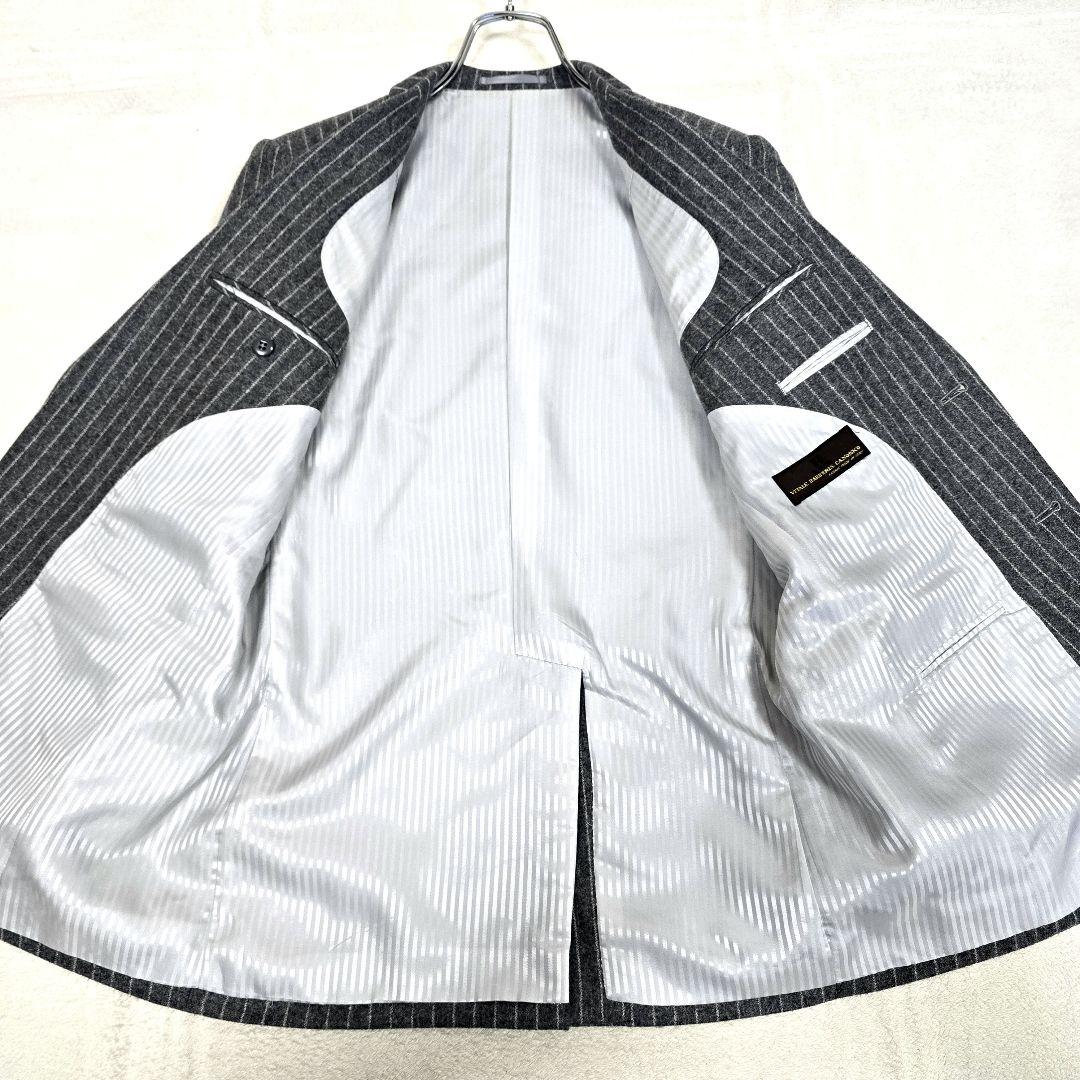 極美品 ダンカン カノニコ 3ピース スーツセットアップ ストライプ グレー M