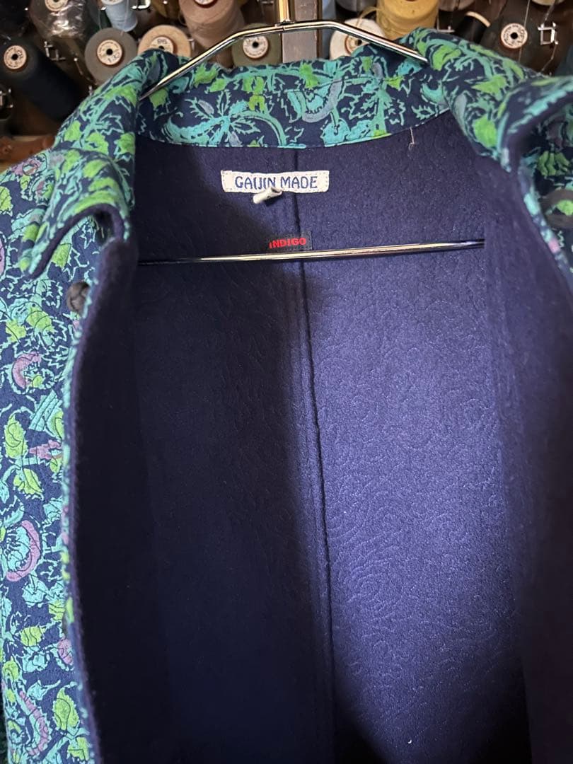 GAIJIN MADE 刺し子 チャイナジャケット カバーオール　インディゴ