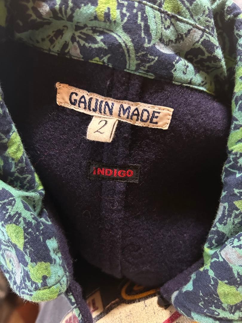 GAIJIN MADE 刺し子 チャイナジャケット カバーオール　インディゴ