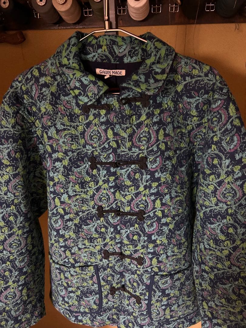 GAIJIN MADE 刺し子 チャイナジャケット カバーオール　インディゴ