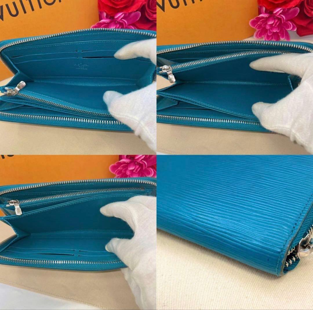 青*ん様 LOUIS VUITTON 青 エピレザー 長財布
