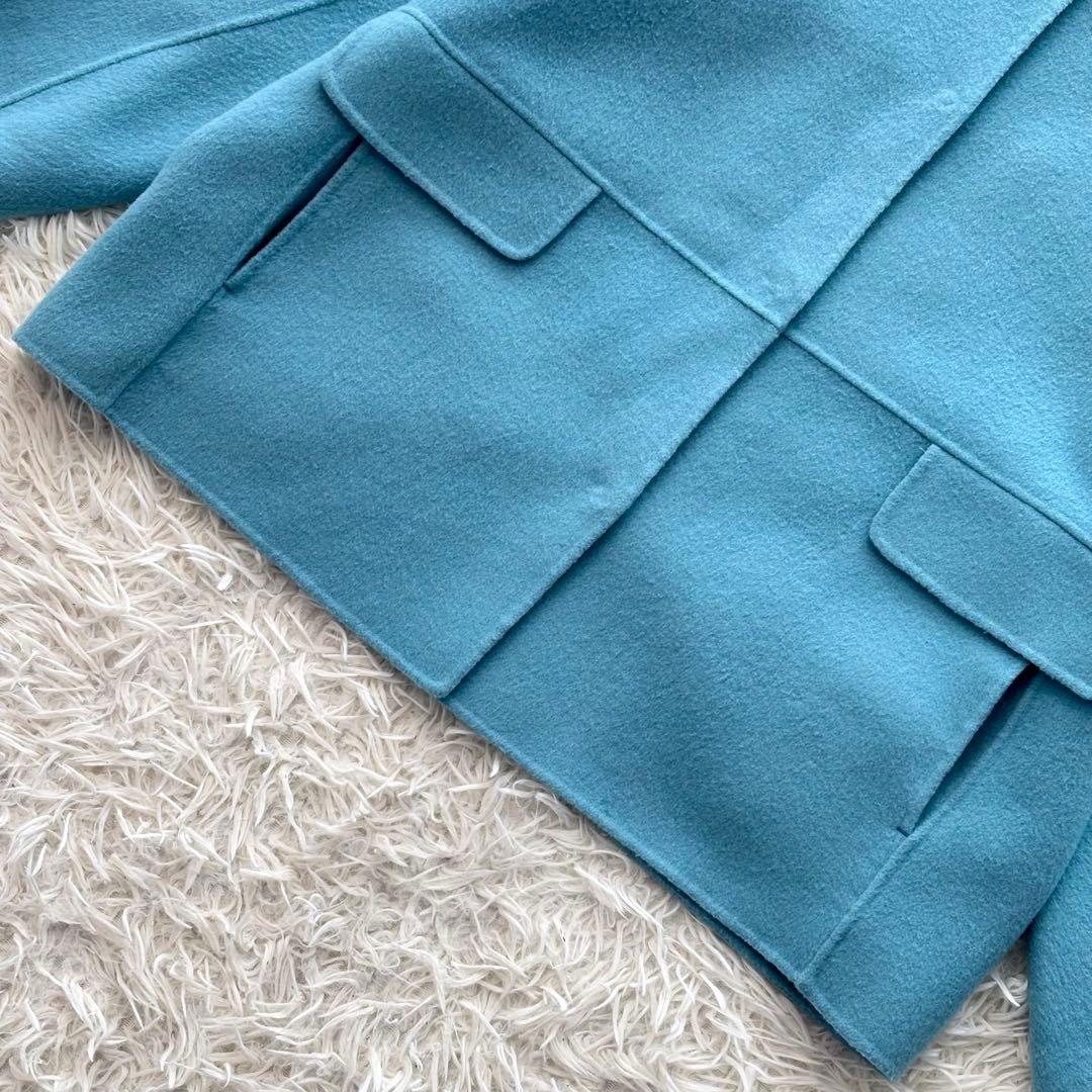 ✨美品✨ ドゥクラッセ 近年モデル カシミヤ混ウールリバーコート ハンドメイド