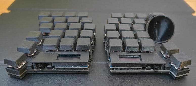 Keyball39 黒　オールブラック マット仕上げ　完成品