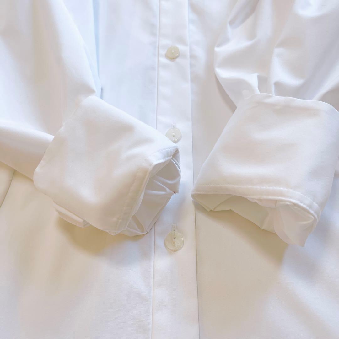 完売品★美品★エンフォルド2024SS ホールカラーシャツ　ホワイト　38 変形