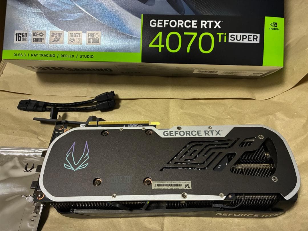 グラフィックボード・グラボ・ビデオカード ZOTAC GeForce RTX 4070ti Super