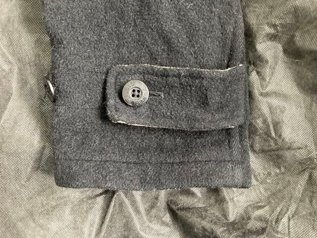 バーバリーブラックレーベル　ダッフルコート 黒色　サイズL