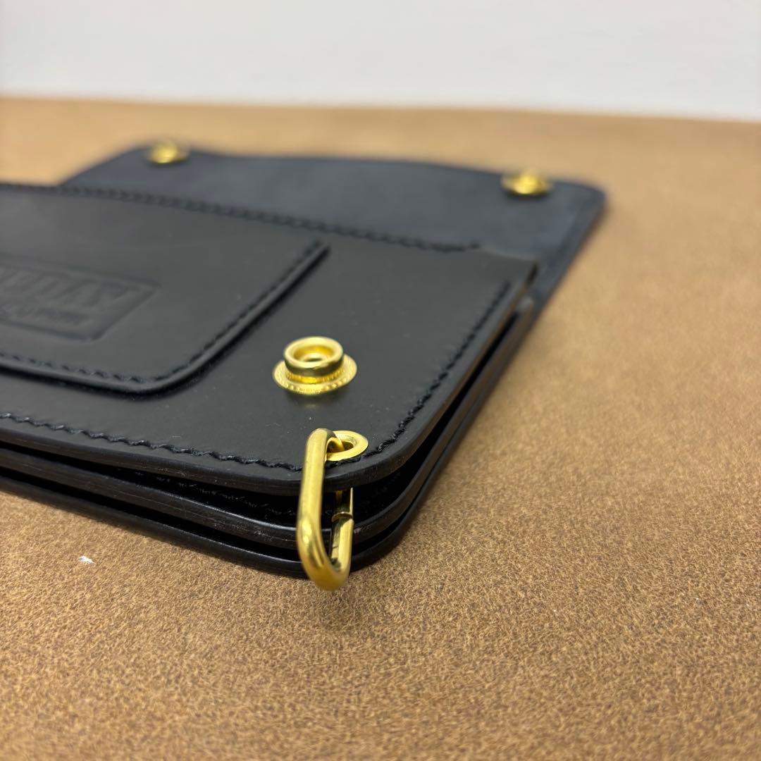 コードバン　トラッカーウォレット　黒　3層