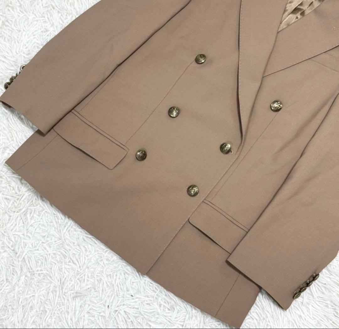 【美品】ポロラルフローレン テーラードジャケット 金ボタン ベージュ 現行 S