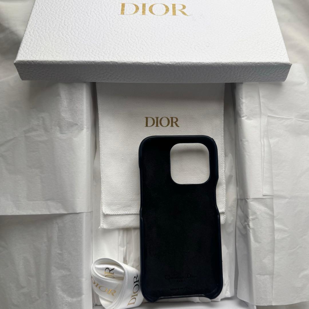 Dior Saddle iPhone15proケース　ブラック